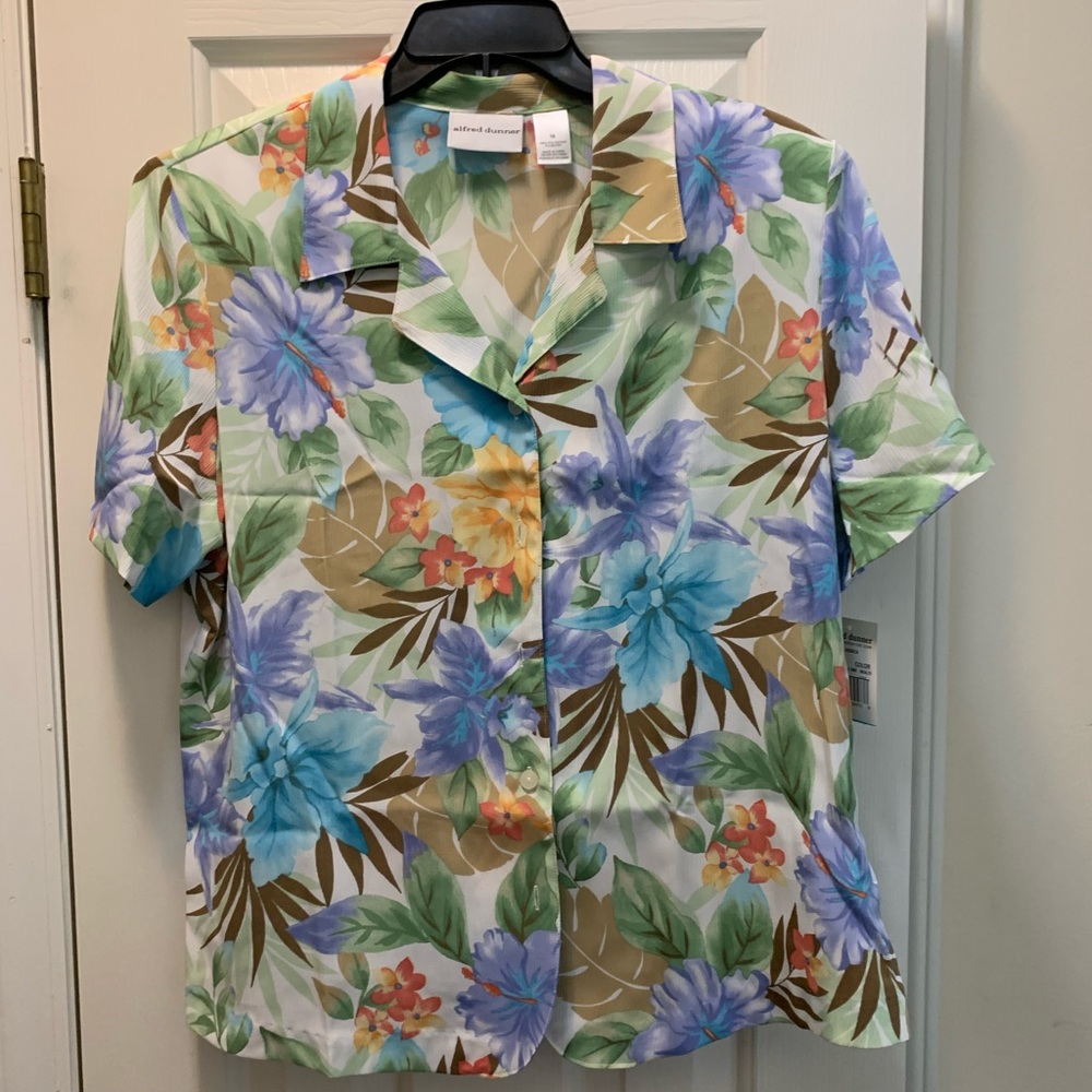 Alfred Dunner Multicolor Floral Blouse